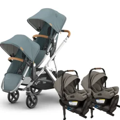 Vista V3 Twin Stroller + Nuna PIPA Series Travel System