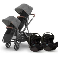 Vista V3 Twin Stroller + Nuna PIPA Series Travel System