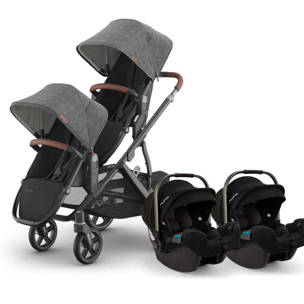 Vista V3 Twin Stroller + Nuna PIPA Series Travel System