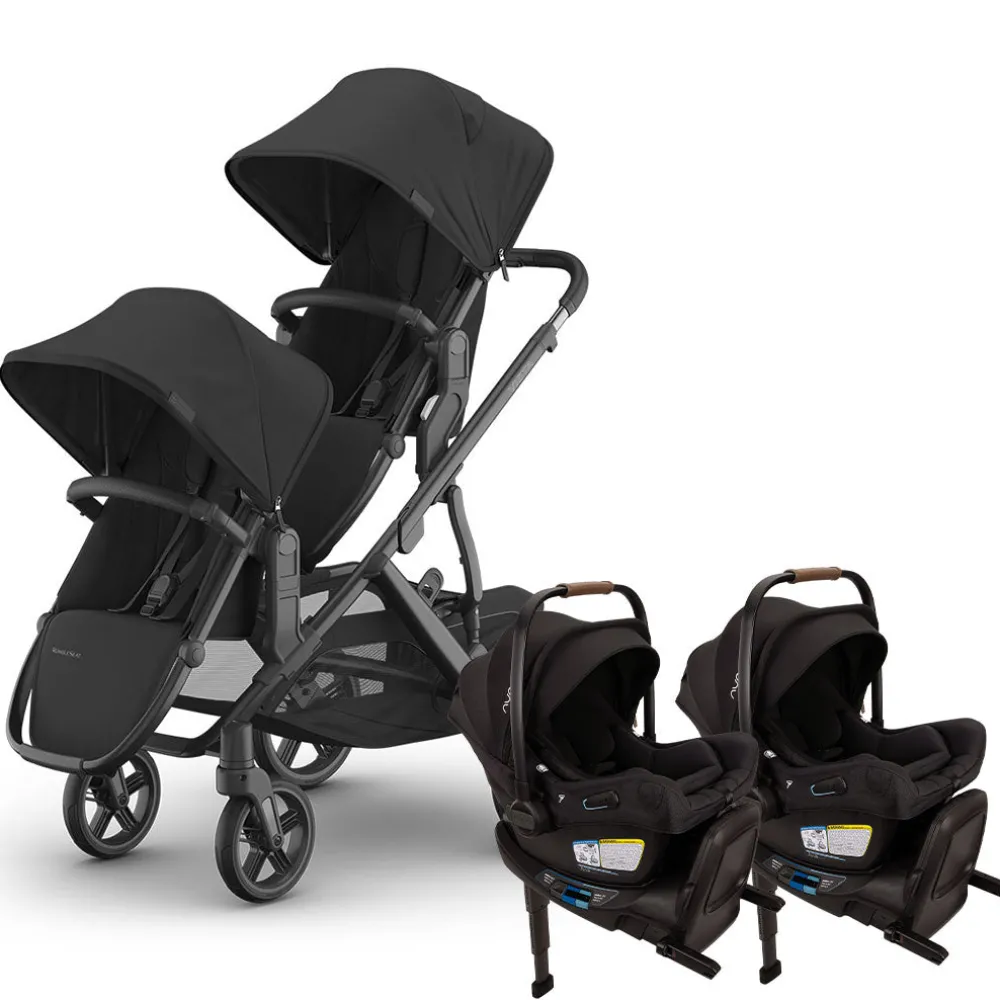 Vista V3 Twin Stroller + Nuna PIPA Series Travel System
