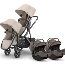 Vista V3 Twin Stroller + Nuna PIPA Series Travel System