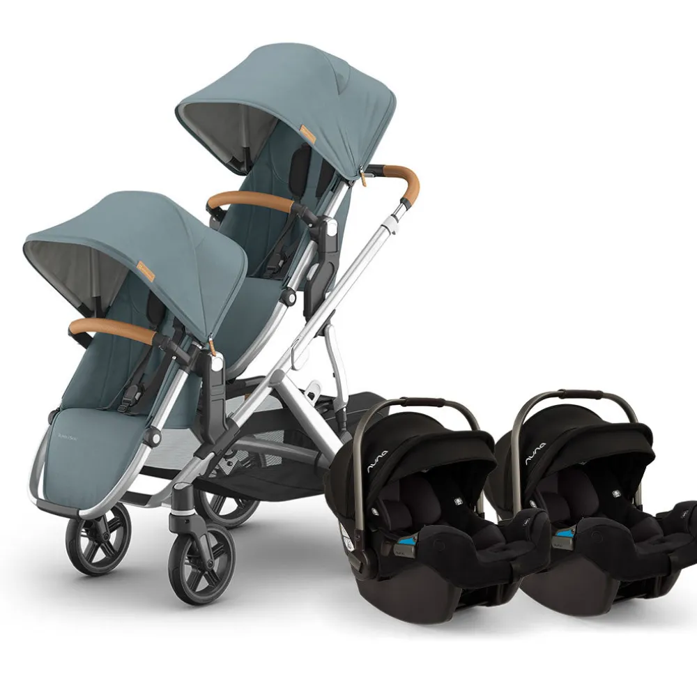 Vista V3 Twin Stroller + Nuna PIPA Series Travel System