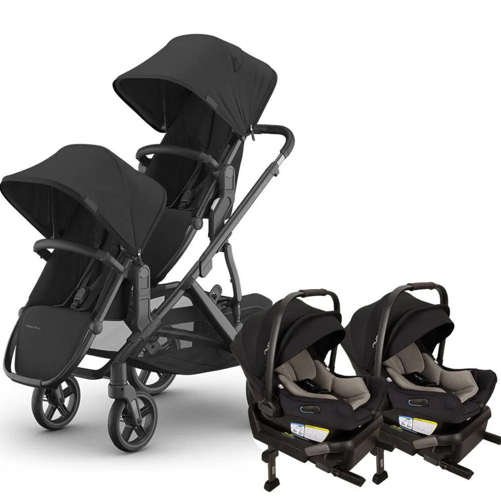 Vista V3 Twin Stroller + Nuna PIPA Series Travel System