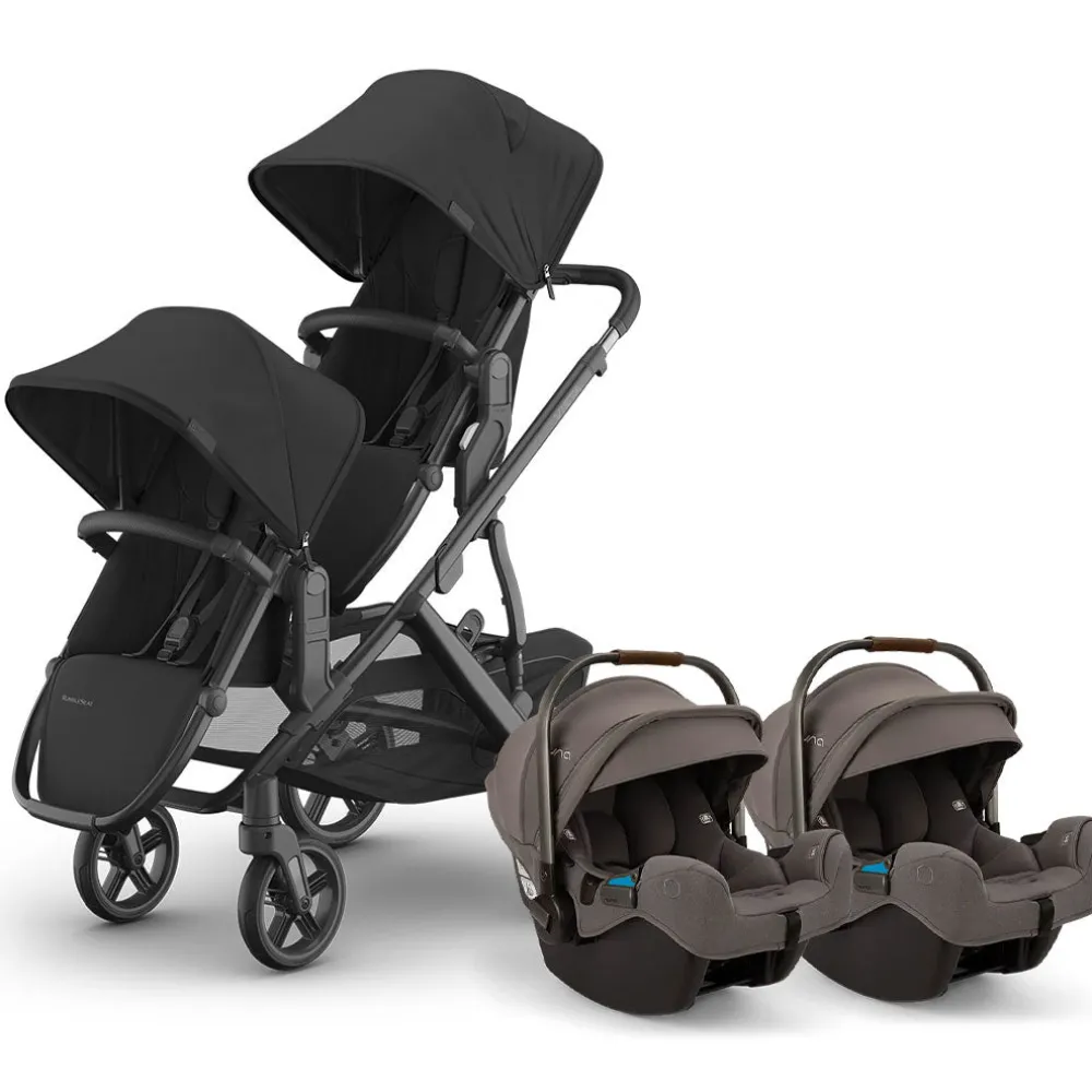 Vista V3 Twin Stroller + Nuna PIPA Series Travel System