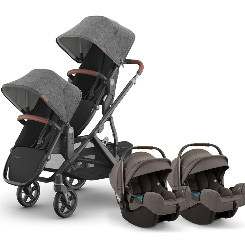 Vista V3 Twin Stroller + Nuna PIPA Series Travel System