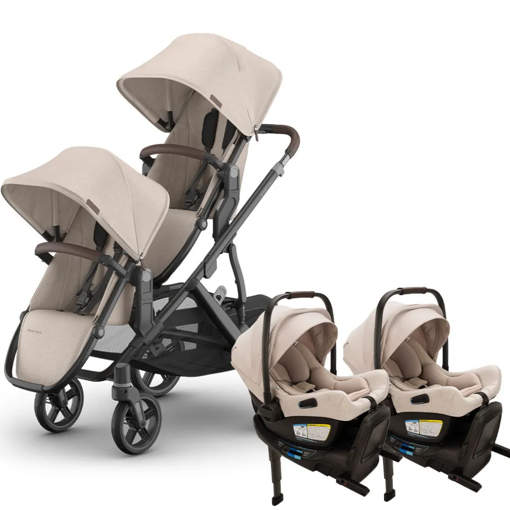 Vista V3 Twin Stroller + Nuna PIPA Series Travel System