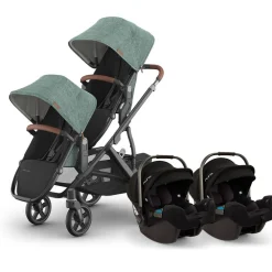 Vista V3 Twin Stroller + Nuna PIPA Series Travel System