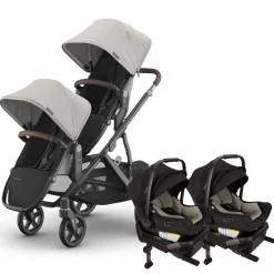 Vista V3 Twin Stroller + Nuna PIPA Series Travel System