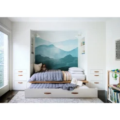Watercolor Mountain Mural