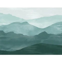 Watercolor Mountain Mural