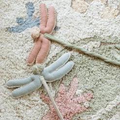 Water Lily Pond Washable Play Rug