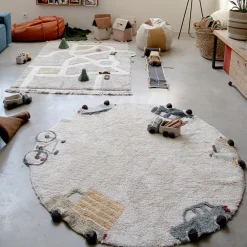 Wheels Washable Rug