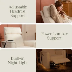 Willa Deluxe Power Recliner & Swivel Glider with Heat and Massage