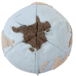 World Map Round Pouffe