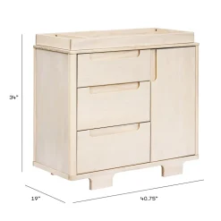 Yuzu 3-Drawer Compact Changer Dresser with Removable Changing Tray (41