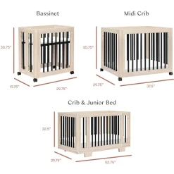 Yuzu 8-In-1 Convertible Crib With All Stages Conversion Kits