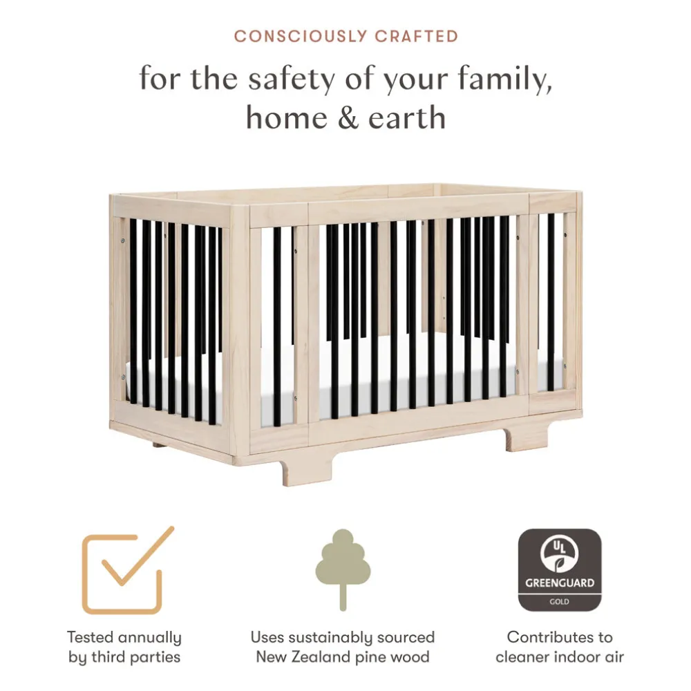 Yuzu 8-In-1 Convertible Crib With All Stages Conversion Kits